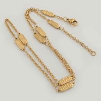 Mode Edelstahl Halskette Kette, 304 Edelstahl, Vakuum-Ionen-Beschichtung, Modeschmuck & unisex, keine, Länge:ca. 447 Millimeter, verkauft von PC[