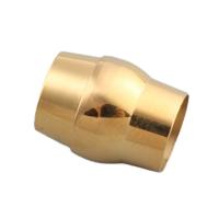 Runder Edelstahl Magnetverschluss, 304 Edelstahl, DIY, goldfarben, 8.5x10.5mm, Bohrung:ca. 8x8mm, verkauft von PC