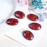 Gemstone Cabochons, Cloisonne Stone, Flat Oval, polished, DIY mixed colors 