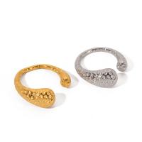 Stainless Steel Finger Ring, 304 Stainless Steel, Vacuum Ion Plating, fashion jewelry & for woman inner diamete 17.1mm [