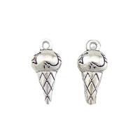 Zinc Alloy Jewelry Pendants, Ice Cream, antique silver color plated, DIY Approx [