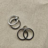 Zinc Alloy Jewelry Pendants, Round, silver color plated, DIY & for man 