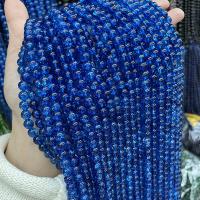 perles de disthène bleu, Rond, DIY & normes différentes pour le choix, bleu, Vendu par brin[
