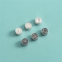 Sterling Silver Spacer Beads, 925 Sterling Silver, plated, DIY 5mm Approx 1.3mm 