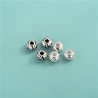 Sterling Silver Spacer Beads, 925 Sterling Silver, plated, DIY 7mm Approx 2.4mm 