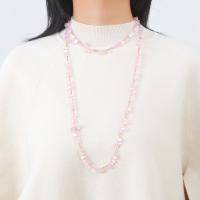 Стеклянный Свитер ожерелье, с гематит, ювелирные изделия моды & Женский, Много цветов для выбора, длина:120 см, продается PC