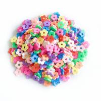 Flower Polymer Clay Beads, DIY mixed colors [