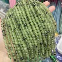 Prehnite Beads, Natural Prehnite, Round, DIY green [