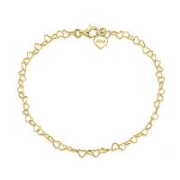 Fashion Jewelry Anklet, 925 Sterling Silver, plated, for woman Approx 25 cm 