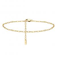Fashion Jewelry Anklet, 925 Sterling Silver, with 5CM extender chain, plated, for woman Approx 21 cm 