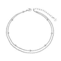 Fashion Jewelry Anklet, 925 Sterling Silver, with 5CM extender chain, plated, for woman Approx 20 cm [