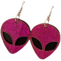 Resin Drop Earring, Alien, fashion jewelry & for woman 