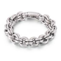 Stainless Steel Chain Bracelets, 316L Stainless Steel, fashion jewelry & for man, 15mm Approx 9.06 Inch 