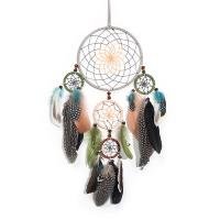 Fashion Dream Catcher, Feather, with Cotton Thread, handmade, for home and office mixed colors, 600mm 