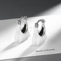 Messing Tropfen Ohrring, mit Emaille, Handtasche, plattiert, Modeschmuck & für Frau, High:19mm, verkauft von Paar[