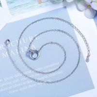 Brass Jewelry Necklace, with 5cm extender chain, plated, fashion jewelry & for woman Approx 40 cm [