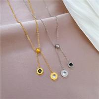 Titanium Steel Jewelry Necklace, with 5CM extender chain, plated, fashion jewelry & for woman Approx 40 cm [