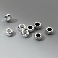 Sterling Silver Spacer Beads, 925 Sterling Silver, Antique finish, DIY Diameter 7.5 * thickness 3.5 mm Approx 3.9mm 