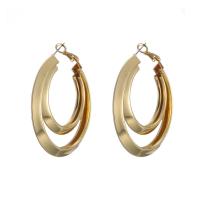 Mode Eisen Prise Kreis Ohrringe, Modeschmuck & verschiedene Stile für Wahl & für Frau, verkauft von Paar