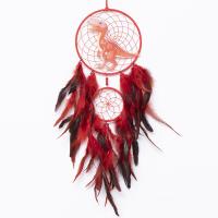 Fashion Dream Catcher, Feather, with leather cord & Cloth & Iron, Animal, handmade, for home and office 700mm 