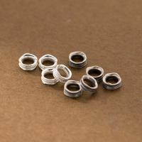 Sterling Silver Spacer Beads, 925 Sterling Silver, Antique finish, DIY Diameter 7 * height 3 mm Approx 4.5mm 