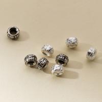 Sterling Silver Spacer Beads, 925 Sterling Silver, Antique finish, DIY Diameter 7* thickness 4mm Approx 3.3mm 