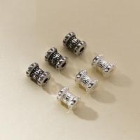 Sterling Silver Spacer Beads, 925 Sterling Silver, Antique finish, DIY Diameter 6.5 * height 8mm Approx 2.3mm 