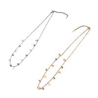 Edelstahl Schmuck Halskette, 304 Edelstahl, plattiert, Micro pave Zirkonia & für Frau, keine, Länge:ca. 49 cm, verkauft von PC[