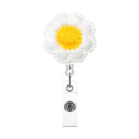 Fashion Badge, ABS Plastic, with Caddice, multifunctional & retractable Easy to pull buckle 3.2CM, total 8.5CM 