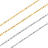 Stainless Steel Chain Necklace, 304 Stainless Steel, plated & for man Approx 17.7 Inch 