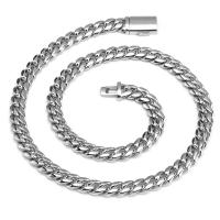 Stainless Steel Chain Necklace, 304 Stainless Steel, platinum plated, fashion jewelry & Unisex 