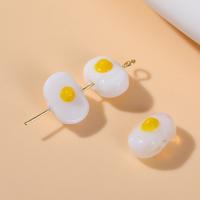 Handgefertigte Lampwork Perlen, Spiegelei, DIY & Emaille, 9x12mm, verkauft von PC[