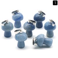 Gemstone Jewelry Pendant, Natural Stone, mushroom, polished, DIY longevity18-20mm,width11-13mm 