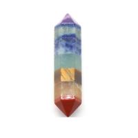 Gemstone Decoration, Rainbow Stone, Conical, polished, for home and office, multi-colored 