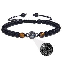 Gemstone Bracelets, Natural Stone, fashion jewelry & Unisex & adjustable 6mm Approx 6.6-11.8 Inch [