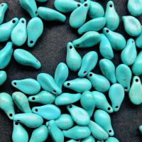 Synthetic Turquoise Pendants, petals, DIY Approx [