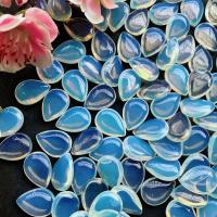 Meer Opal Perlen Schmuck, Tropfen, DIY & kein Loch, blau, 13x18mm, ca. 100PCs/Tasche, verkauft von Tasche[