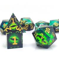 Resin Dice, 7 pieces & multifunctional, Dice 22mm [