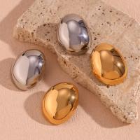 Stainless Steel Stud Earring, 316L Stainless Steel, 18K gold plated, fashion jewelry & for woman [