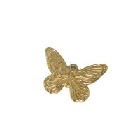 Stainless Steel Animal Pendants, 304 Stainless Steel, Butterfly, 18K gold plated, DIY, golden 
