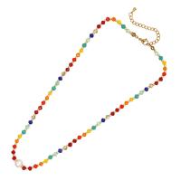 Crystal Freshwater Pearl Necklace, with Crystal & 304 Stainless Steel, with 5cm extender chain, Vacuum Ion Plating, fashion jewelry & for woman, mixed colors Approx 42 cm 