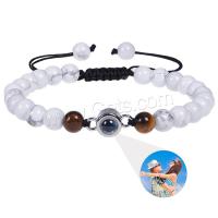 Gemstone Bracelets, Natural Stone, fashion jewelry & Unisex & adjustable 6mm Approx 6.6-11.8 Inch 