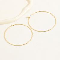 Zinc Alloy Hoop Earring, Round, plated, for woman 120mm 