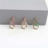 Crystal Brass Pendants, with Brass, gold color plated, DIY & hollow Approx 1.2mm [