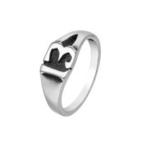 Titanium Steel Finger Ring, Vacuum Ion Plating, vintage & fashion jewelry & Unisex 8mm 