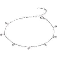 Fashion Jewelry Anklet, 925 Sterling Silver, plated, for woman Approx 10.15 Inch 