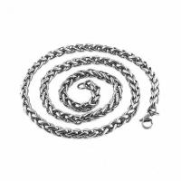 Сталь титан цепь Ожерелье, полированный, ювелирные изделия моды & разный размер для выбора & Мужский, продается PC