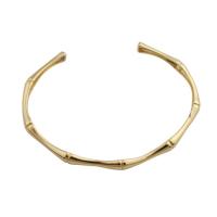 Brass Cuff Bangle, gold color plated, fashion jewelry & for woman, golden, thickness 5.5mm 