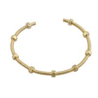 Ouverture Bracelets en cuivre, laiton, Placage de couleur d'or, bijoux de mode & pour femme, doré, thickness 6mm, Vendu par PC