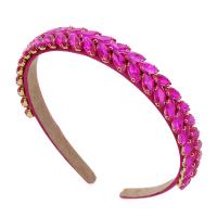 Hair Bands, Zinc Alloy, with Sponge, plated, fashion jewelry & with rhinestone 